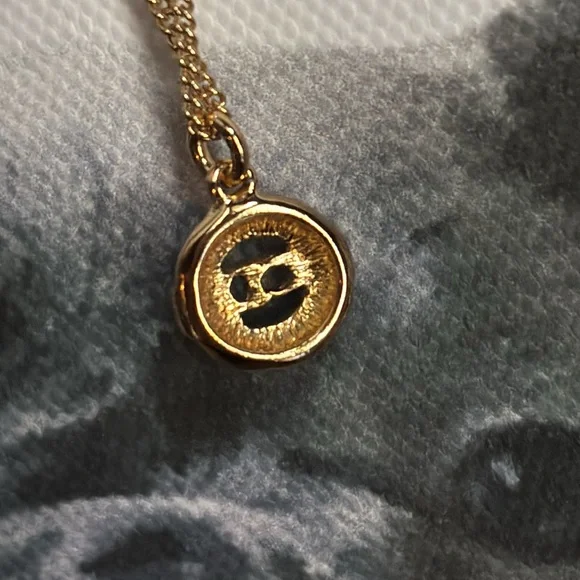 Christian Dior necklace CD/Emerald stone NWT - Picture 4 of 14